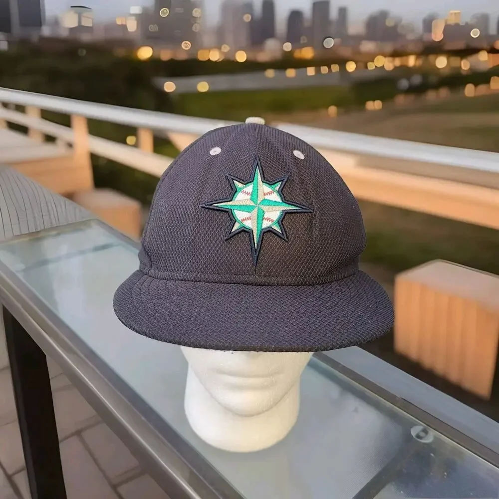 Seattle Mariners Hat New Era 7 1/2 Throw Forward 59Fifty Logo Batting Practice